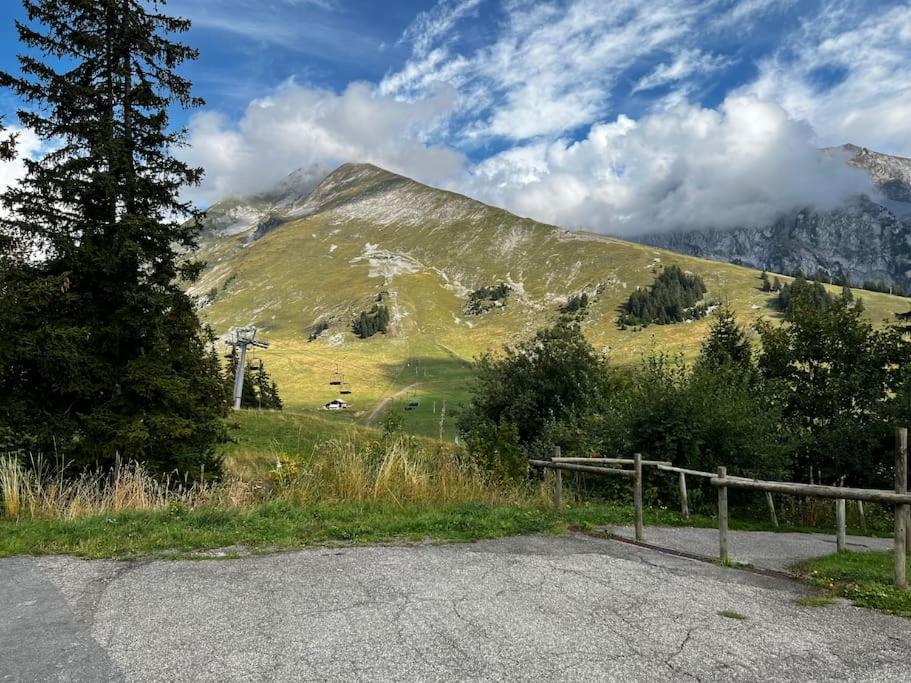Appartement La Clusaz Avec Terrasse Sur Les Pistes De Ski Manigod Eksteriør billede